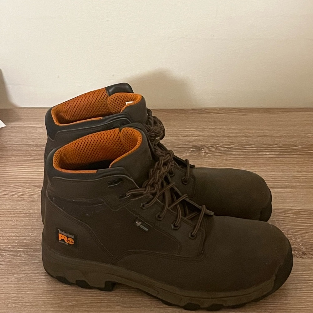 Gently used work boots